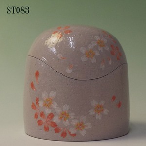 陶器製ミニ骨壷あんのん(ST083)桜