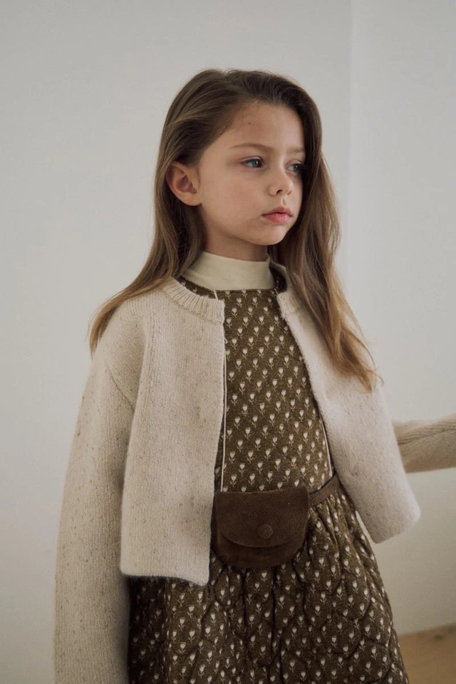 【 soye / 予約 】Gold pearl cardigan