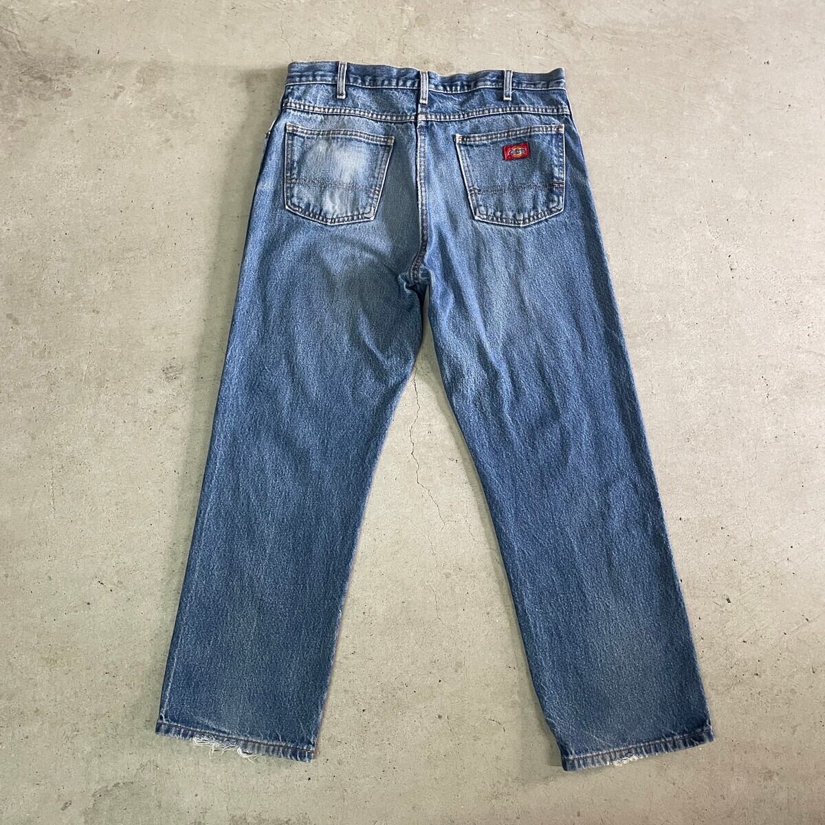 Dickies ディッキーズ デニムパンツ メンズW36 古着 インディゴブルー