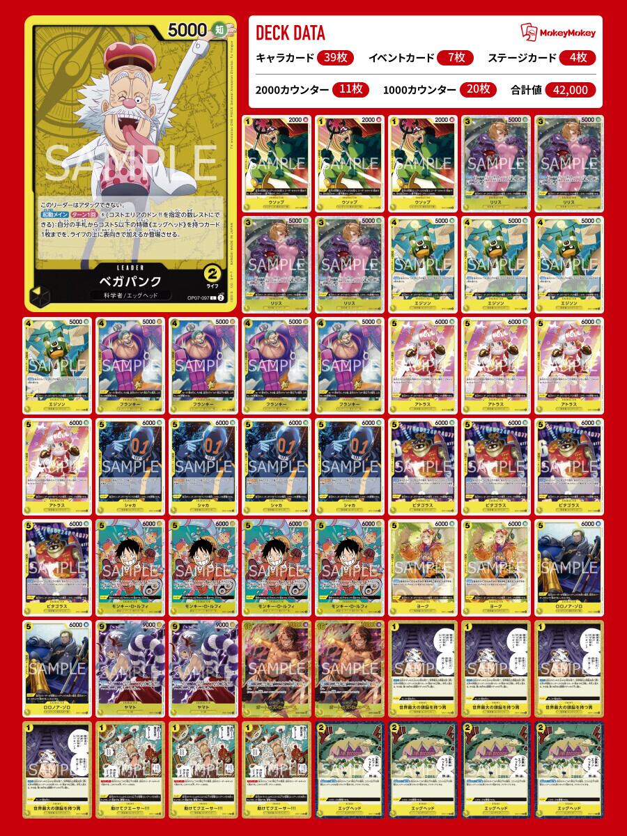 黄ルフィ 構築済みデッキ | 【トレカ専門店】Monkey Card