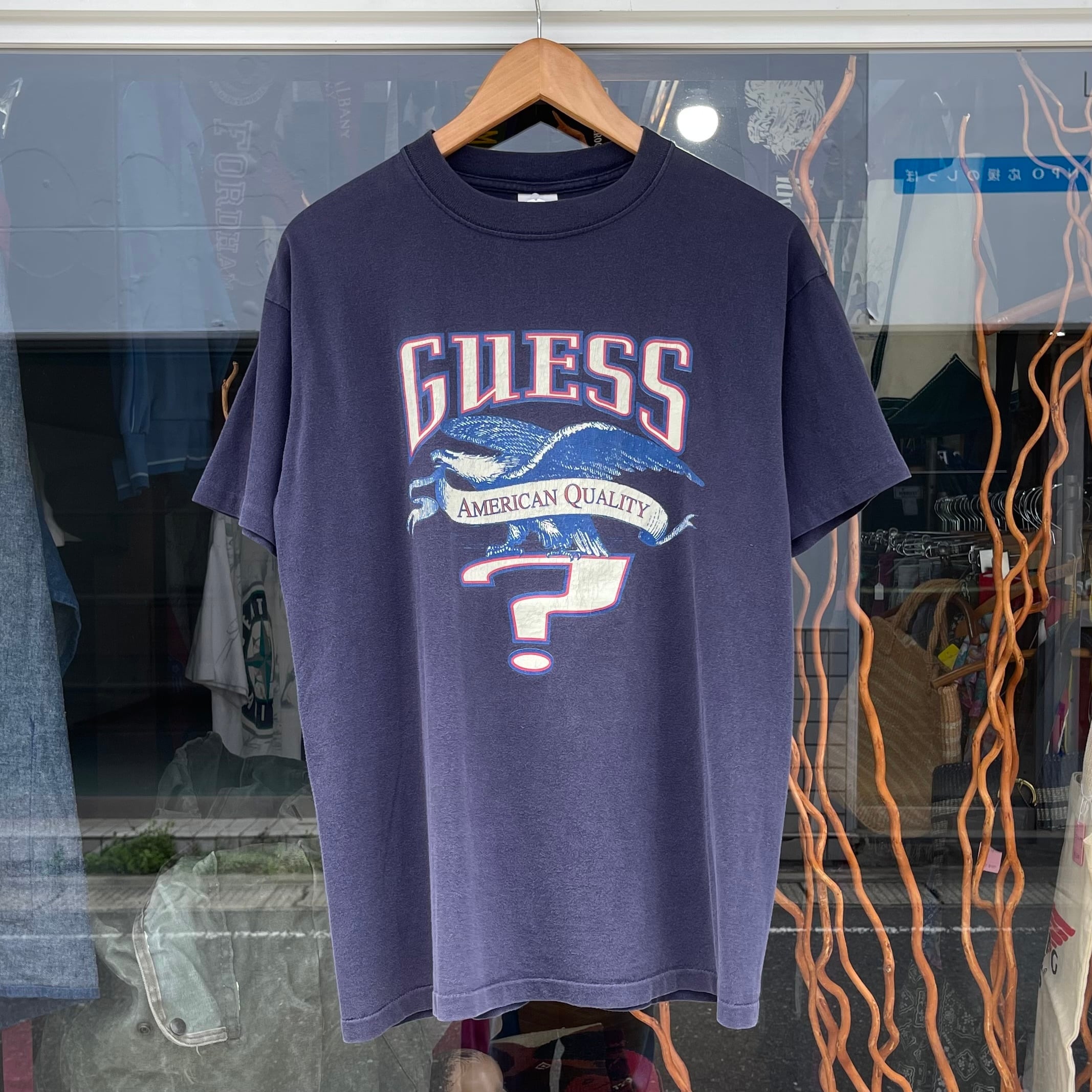 【Sz:XL】90s GUESS ゲス USA製 ヴィンテージTシャツ