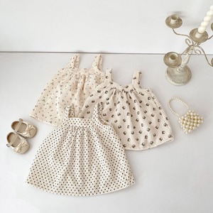 【BABY】コーデュロイドットワンピース