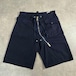 DSQUARED2 12SS 斜めジップ カーゴ ハーフパンツ ネイビー