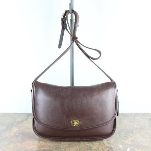 .OLD COACH TURN LOCK LEATHER SHOULDER BAG MADE IN MEXICO/オールドコーチターンロックレザーショルダーバッグ2000000051864