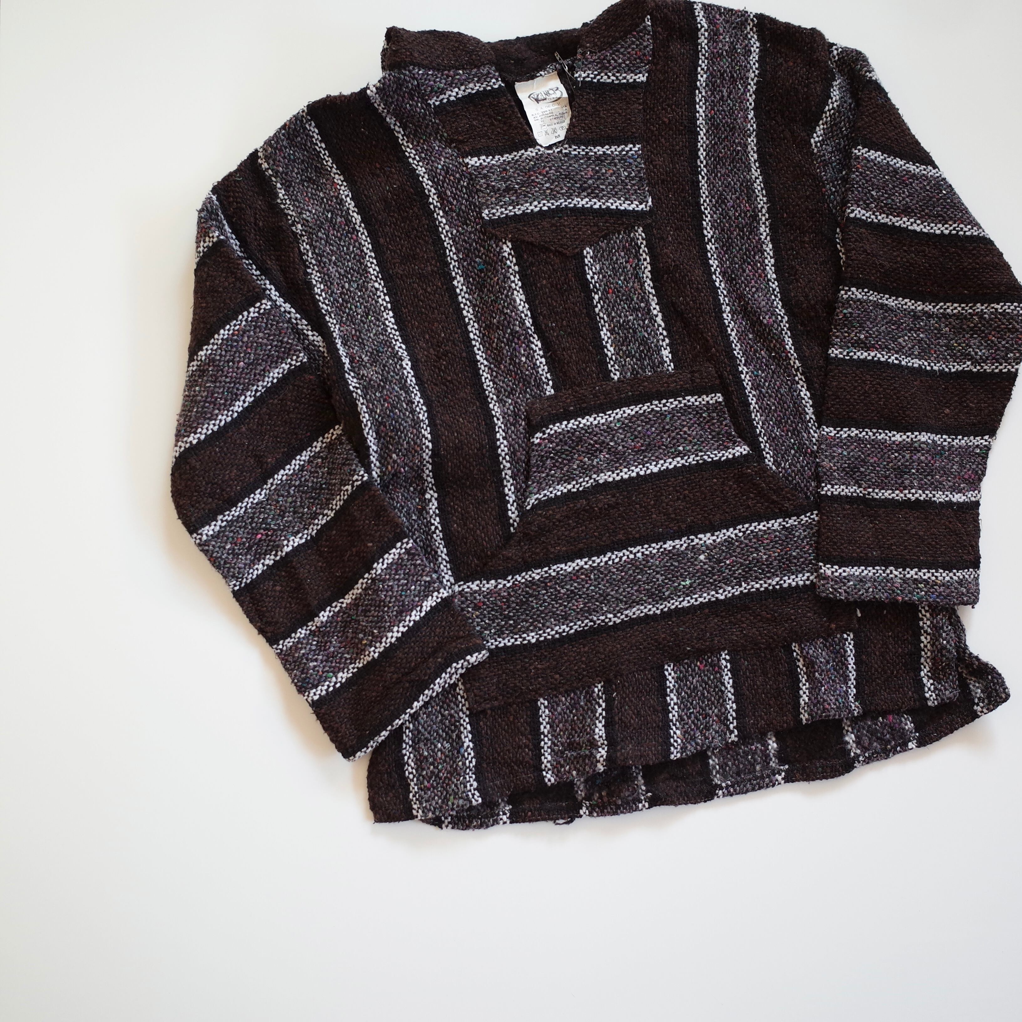 Mexican baja hoodie "brown"