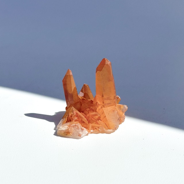 ミナスジェライス産タンジェリンクォーツ クラスター51◇ Tangerine Quartz ◇ 天然石・鉱物・パワーストーン・インテリア