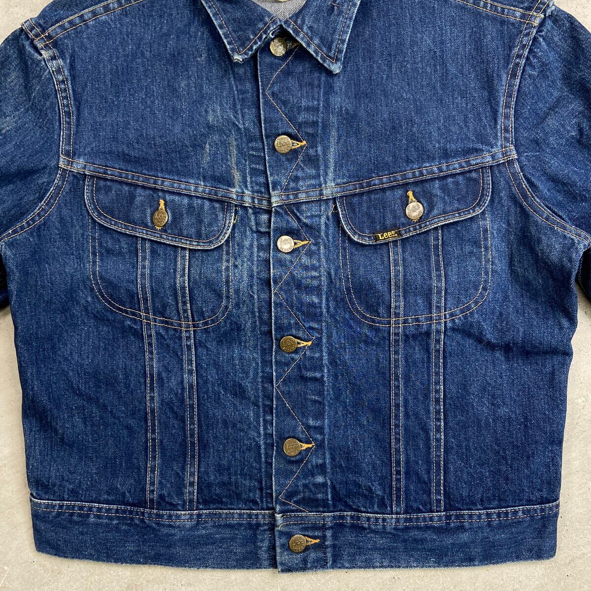 80年代 USA製 Lee リー 101-J デニムジャケット メンズL相当 古着 80s