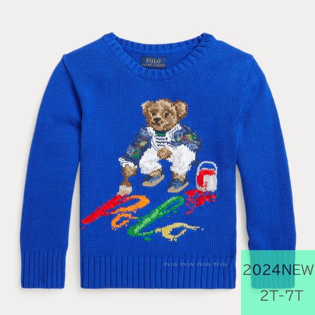 予約販売　KIDS 90-130CM　Polo Bear セーター