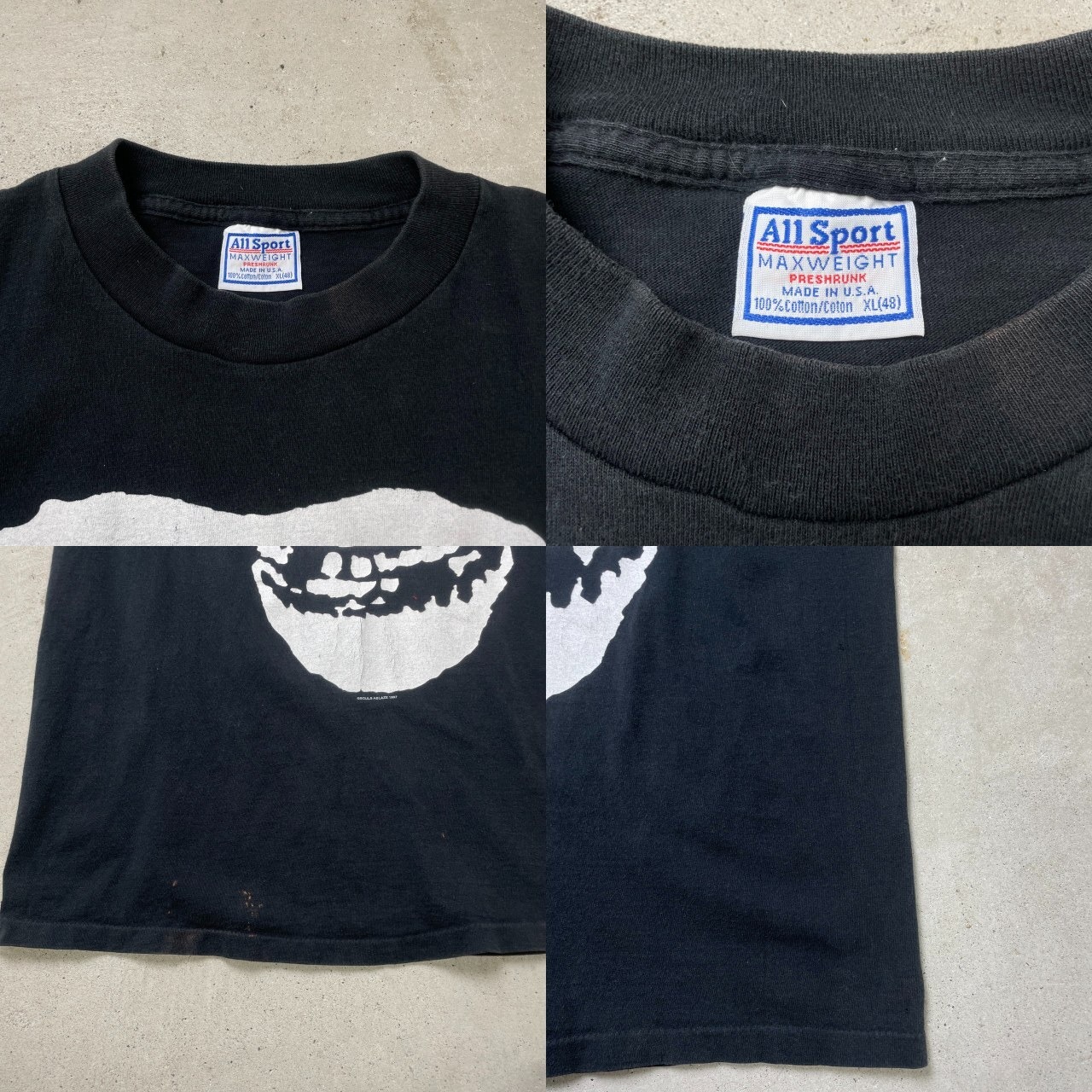 90年代 USA製 MISFITS ミスフィッツ バンドTシャツ バンT ノースリーブ 