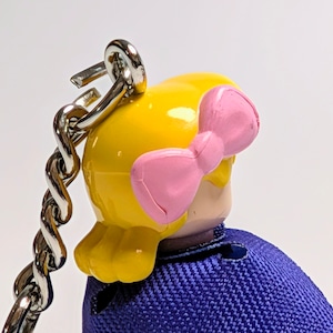★ブロックフィギュアキーホルダー★【トイ・ストーリー TOY STORY4 / 5 】 Bo Peep ボー・ピープ アクティブパンツver. / トイストーリー〚アメリカン雑貨 アメトイ〛