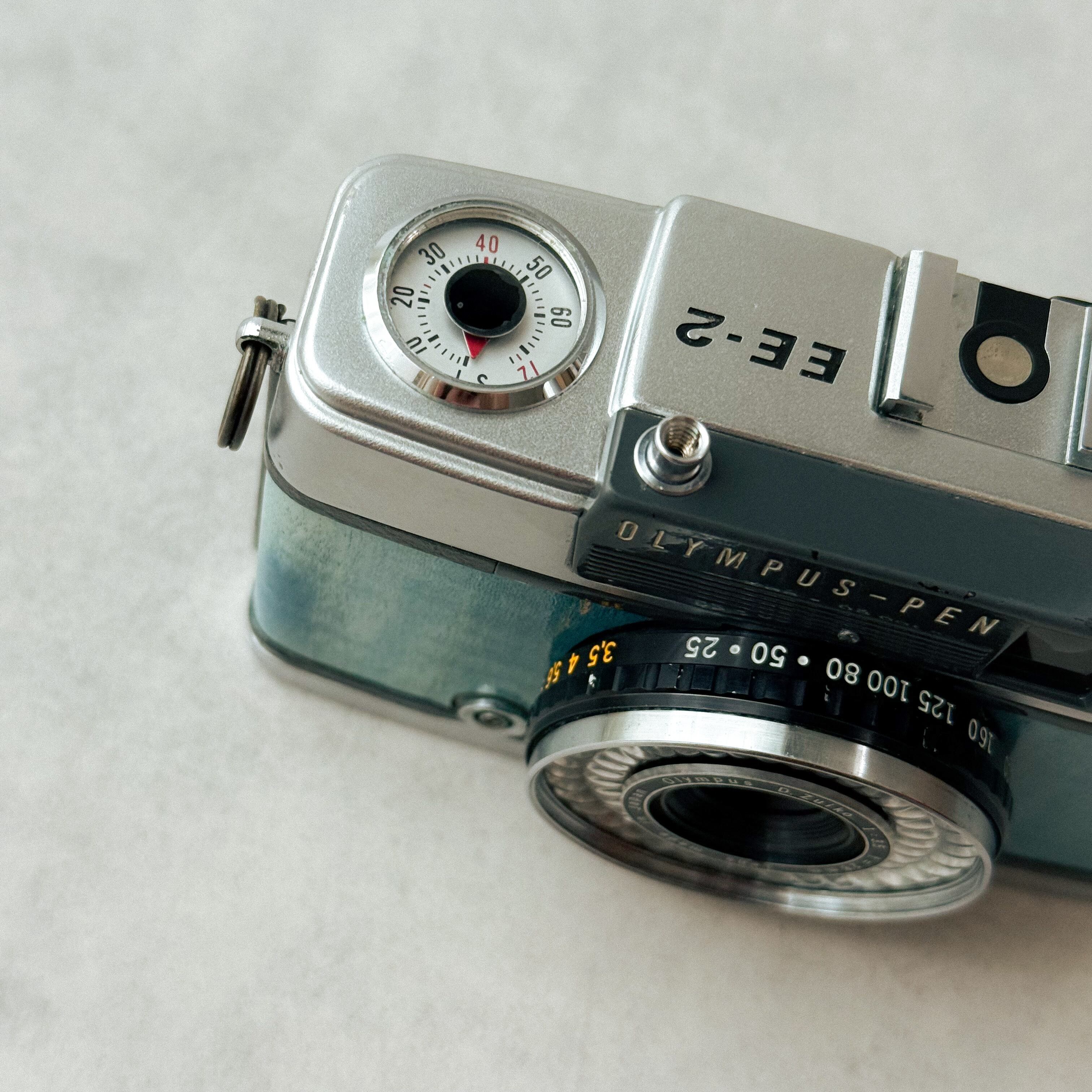 Denim Blue デニムブルー Olympus-PEN EE-2 | Macha Cameras