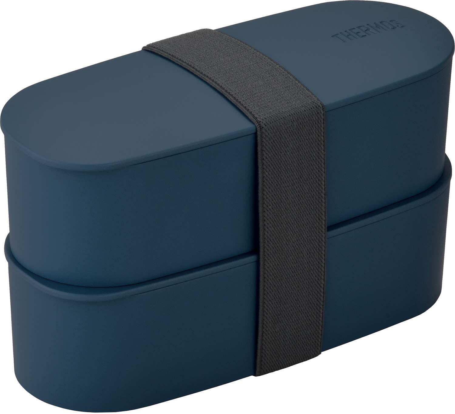 【数量限り】サーモス 弁当箱 2段 フレッシュランチボックス 600ml ネイビー DJT-600W NVY
