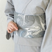 リバーシブル半巾帯 ［静かな心音］❤︎