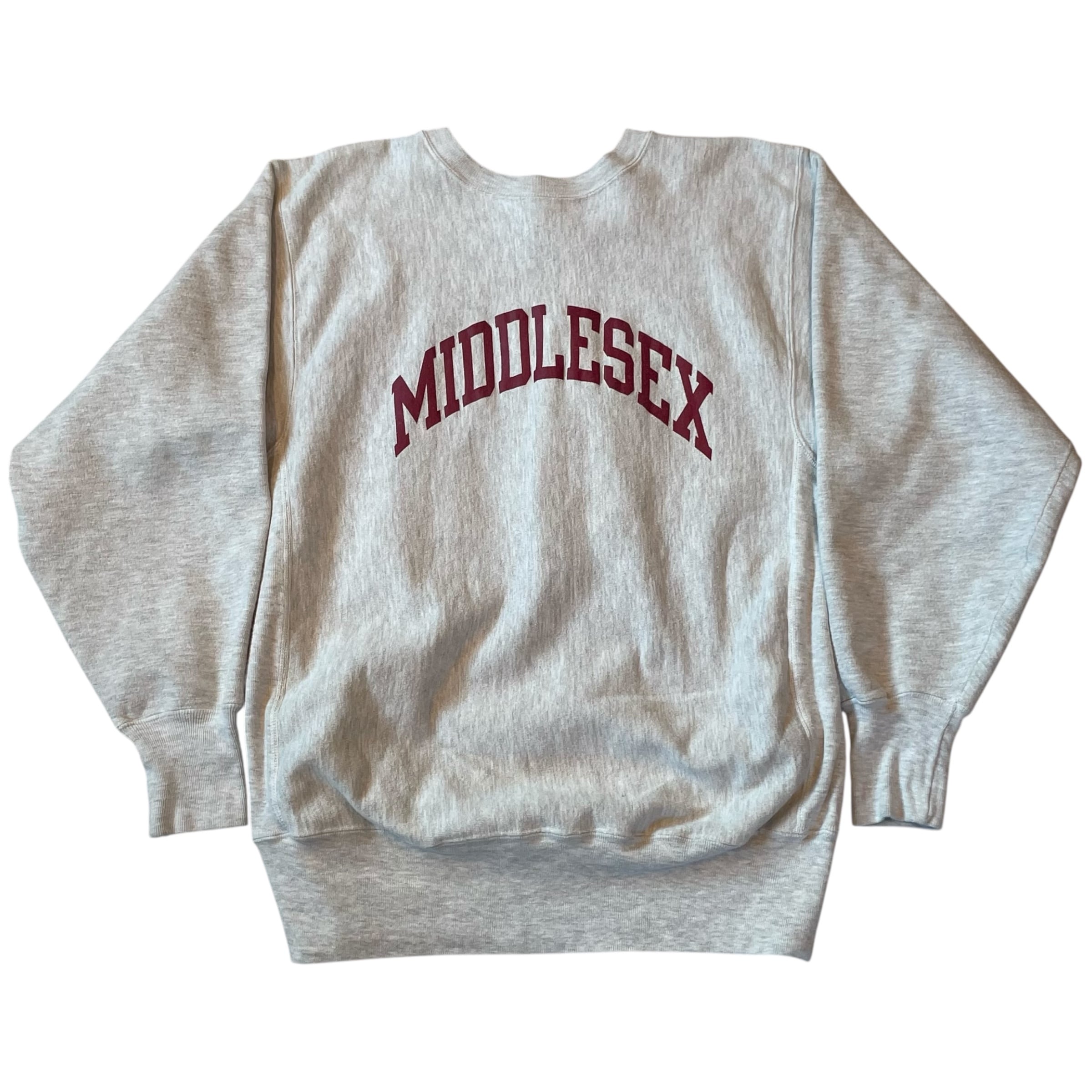 90s Champion R/W "MIDDLESEX" College print sweat