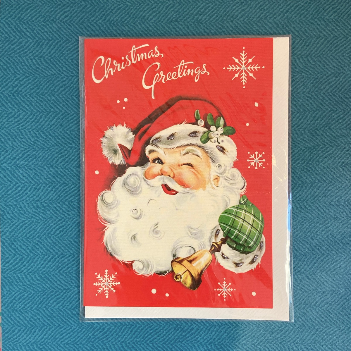 New Cavallini カバリーニ グリーティングカード クリスマスグリーティング サンタ 雑貨店feve