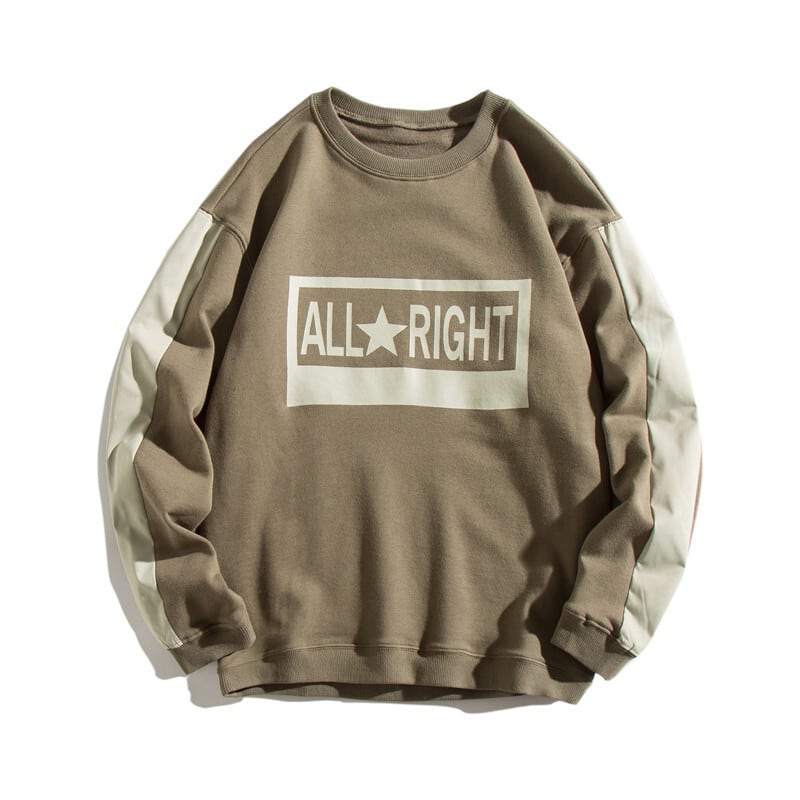 Yidaoヴィンテージ秋の潮のブランドヨーロッパとアメリカのルーズカラーマッチング印刷カップルラウンドネックセーター男子学生カジュアルプルオーバー-アリババ オータム 秋物 Oネック ビンテージ ヨーロピアン hip6-161110208405688