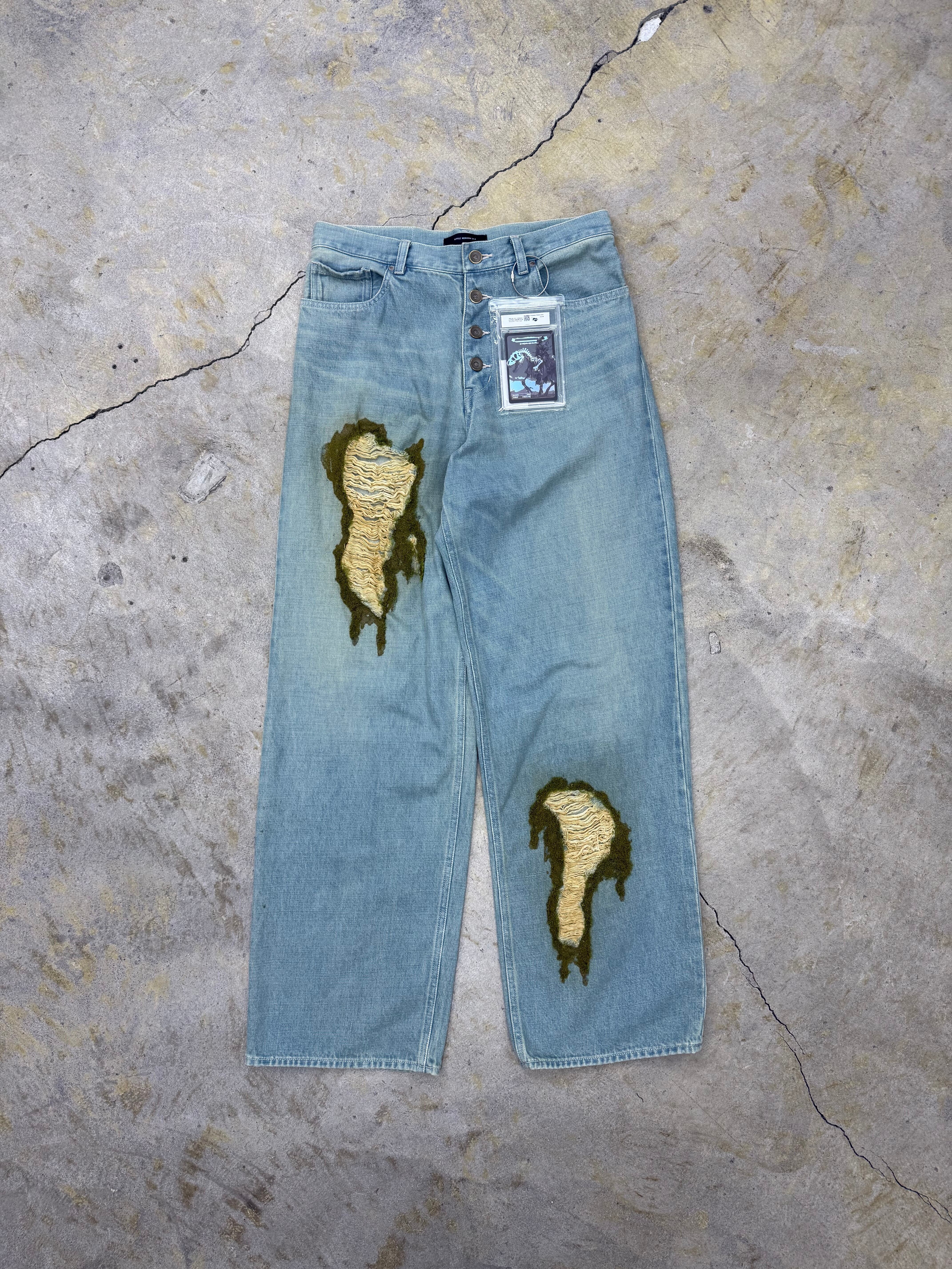 SOSHIOTSUKI | HI WAIST BAGGY DENIM PANTS(WASHED) | INDIGO | HOWDAY