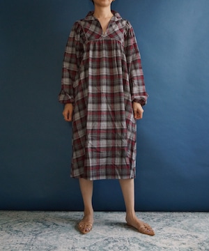 【送料無料】70's check dress