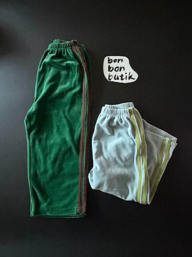 【取寄】bonbon butik|velor line pants|ベロラインパンツ|XS-JM|kids&jr|26 autumn