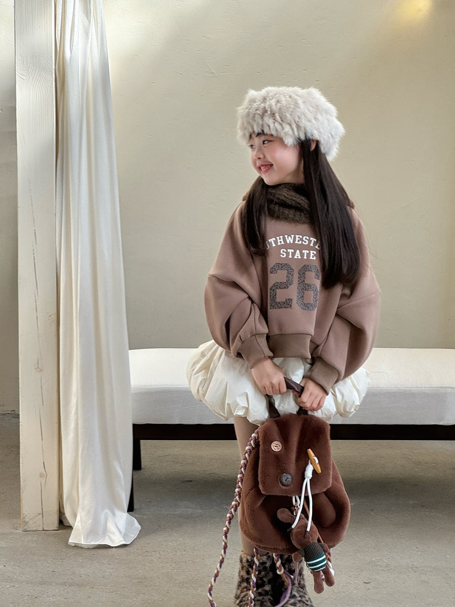 26ショート丈裏起毛トレーナー