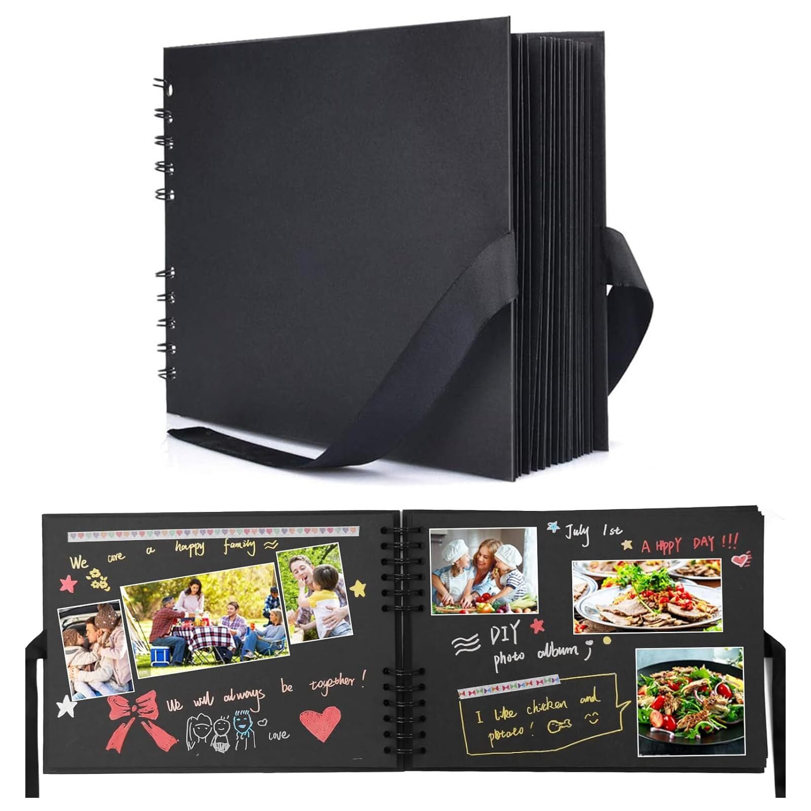 新春セール】Doyime スクラップブック フォトアルバム 手作りアルバム