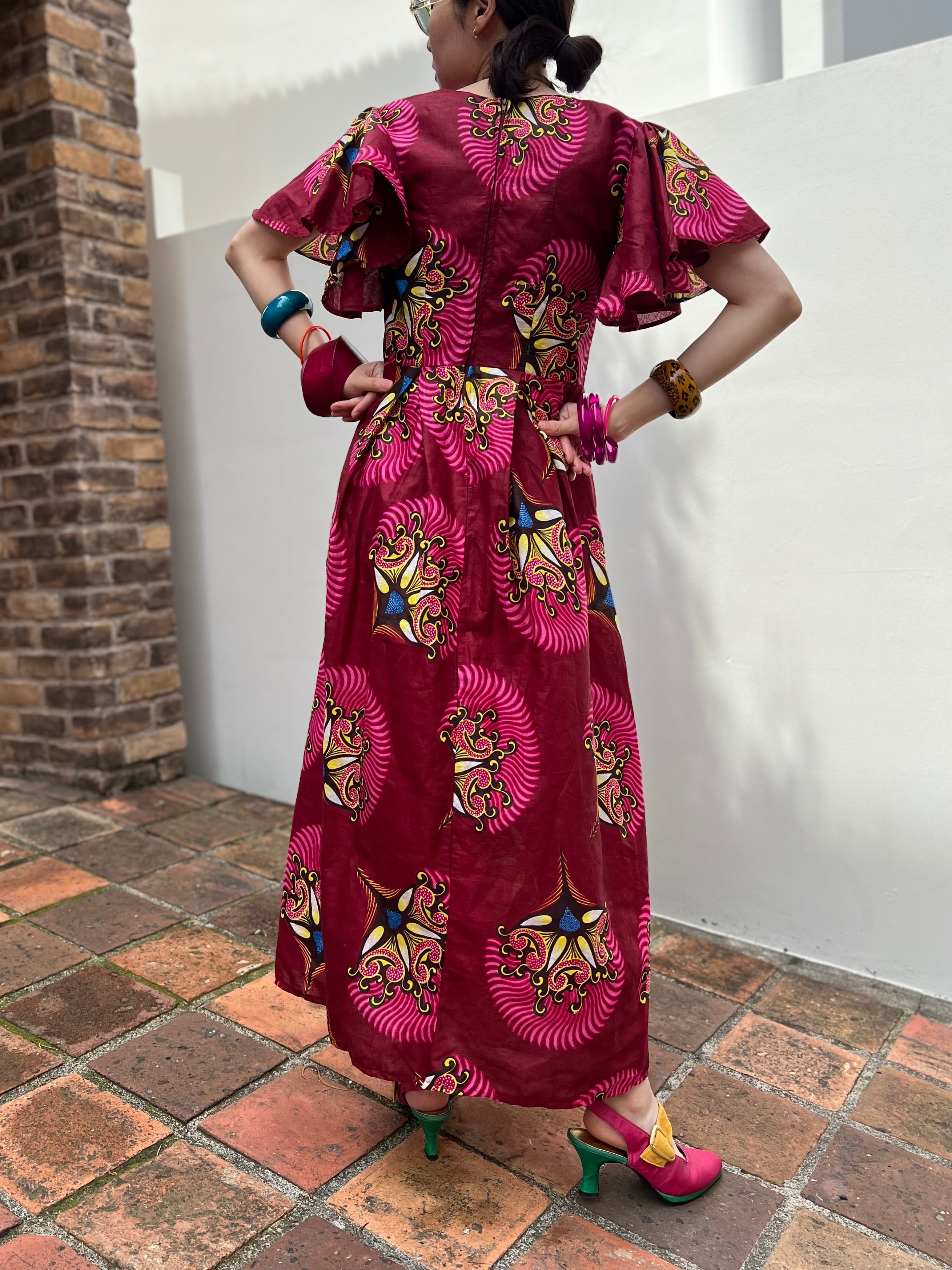 専用ページ　vintage ヴィンテージ　アフリカン　ワンピース　希少 cf069708de758c535f256b4f805425