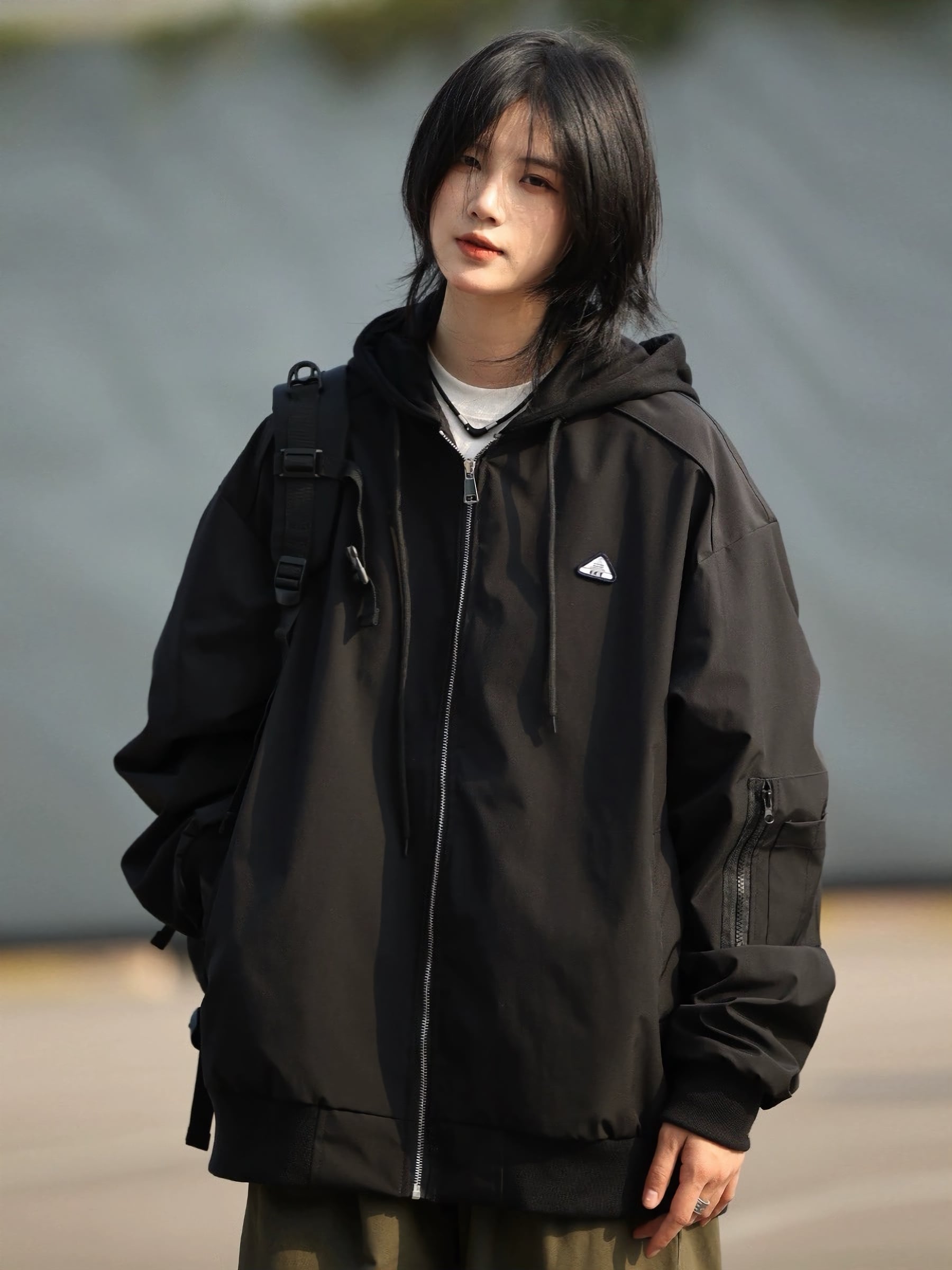 ワンポイントフーディジャケット / One Point Hoodie Jacket