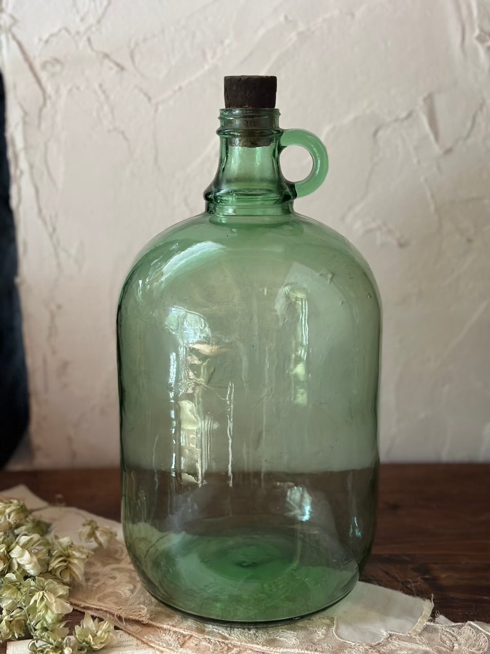 ハンドル付きガラスボトル デミジョンボトル ダミジャン | Brocante de