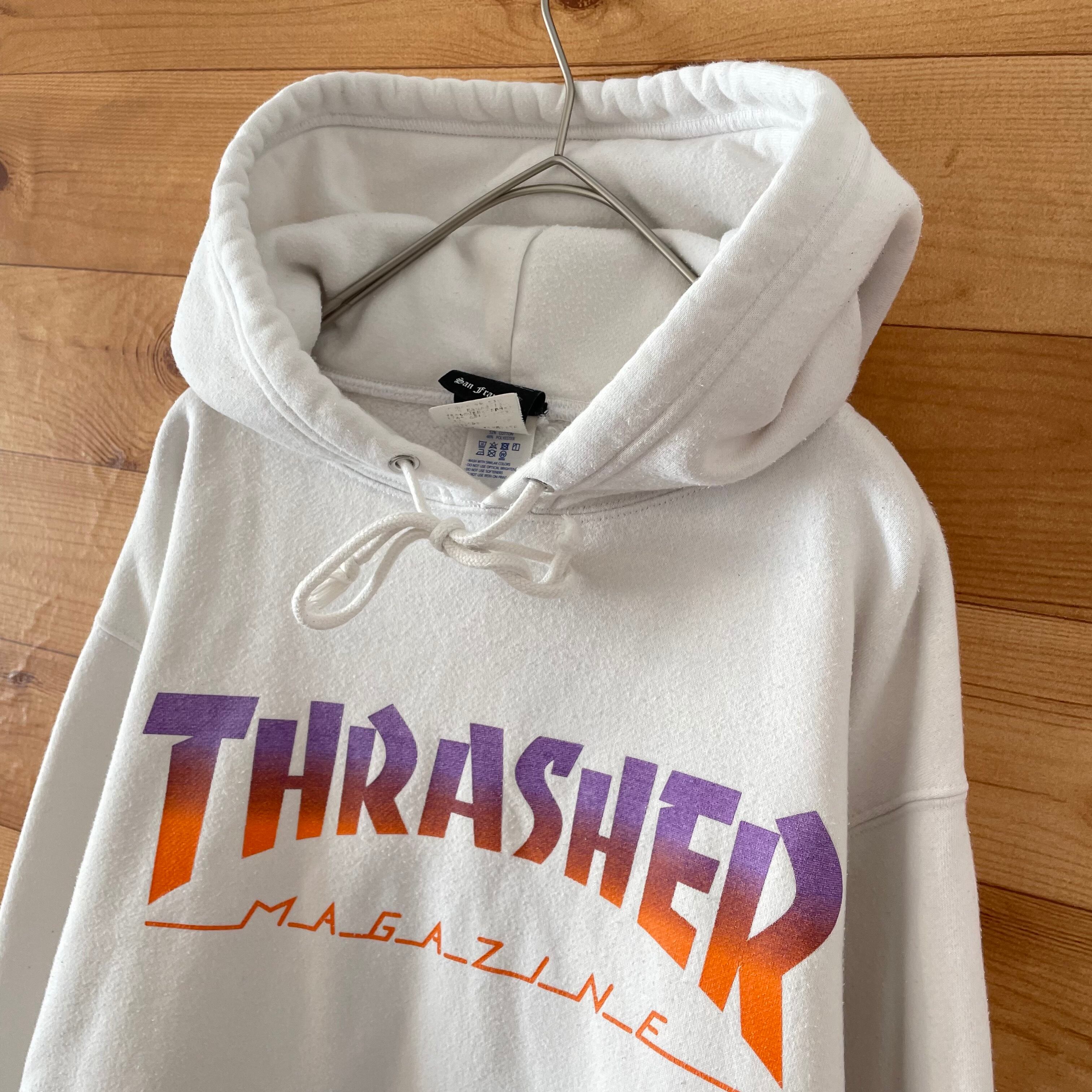 80s JERZEES THRASHER スラッシャー　パーカー　ネイビー　L