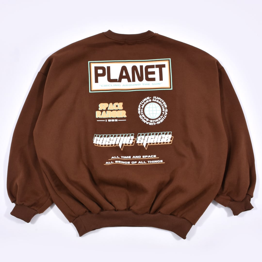 50%OFF】くすみカラー PLANETスウェット(裏起毛) | VOLCAN&APHRODITE