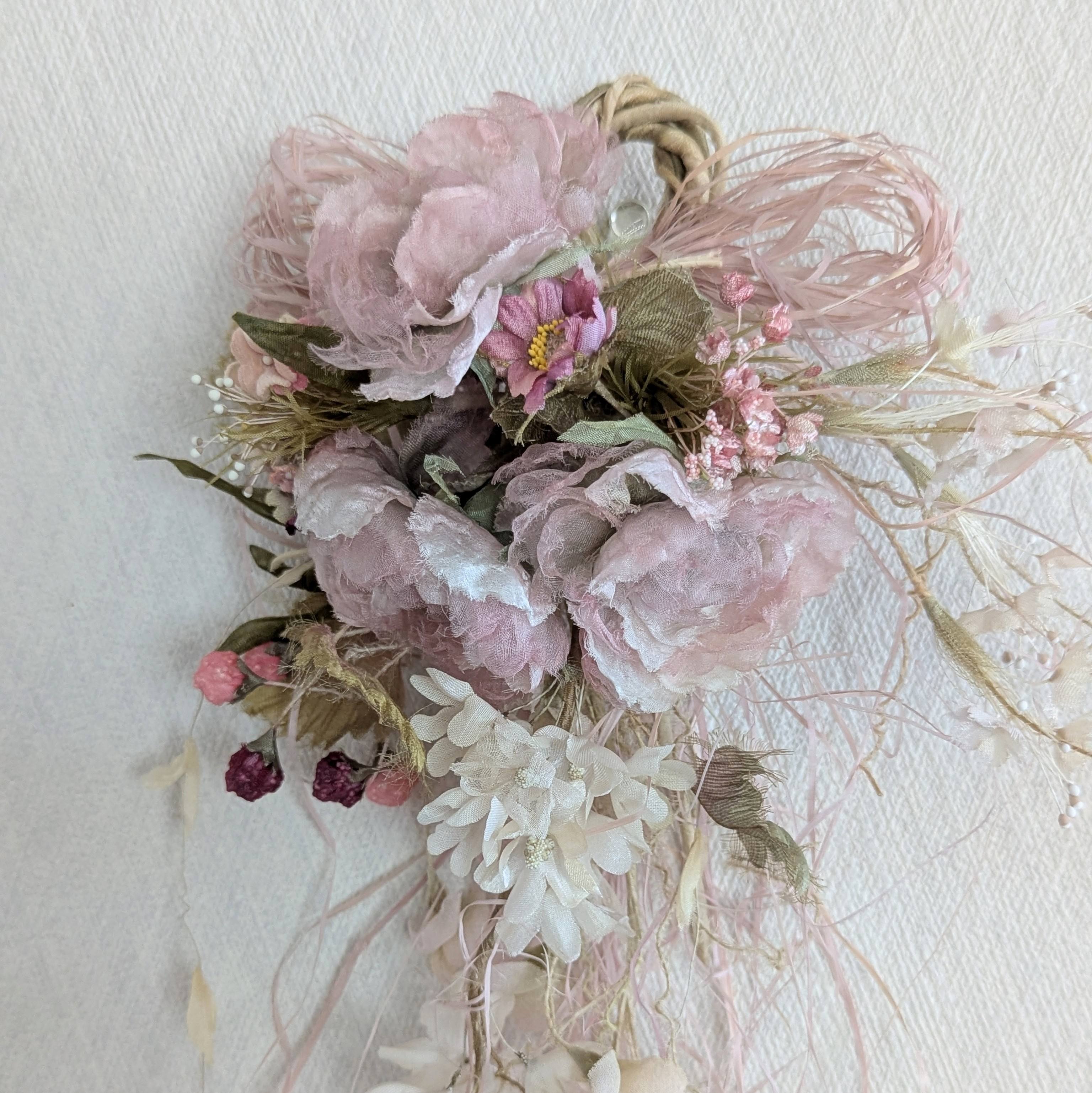 布花リース (シックなクレマチスリース) | 癒花-Yurarika-