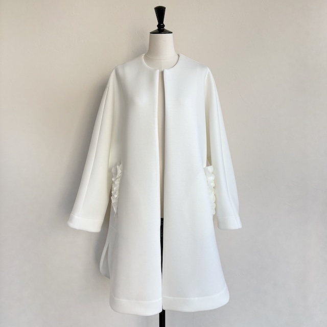 【予約1月中旬発送】〈SELECT〉フリルポケットロングコート 907050