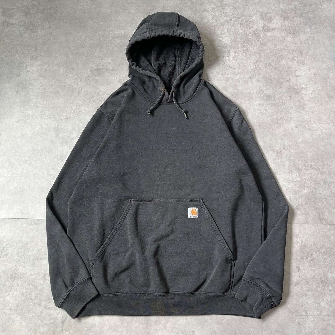 carhartt カーハート パーカー 古着 ロゴ L 黒 ブラック 17568