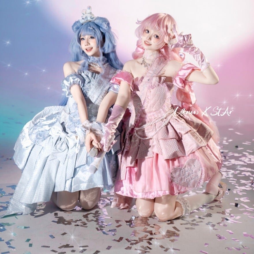 アイドル衣装 ロリィタワンピース フリルたっぷり ライブ向け｜WithU