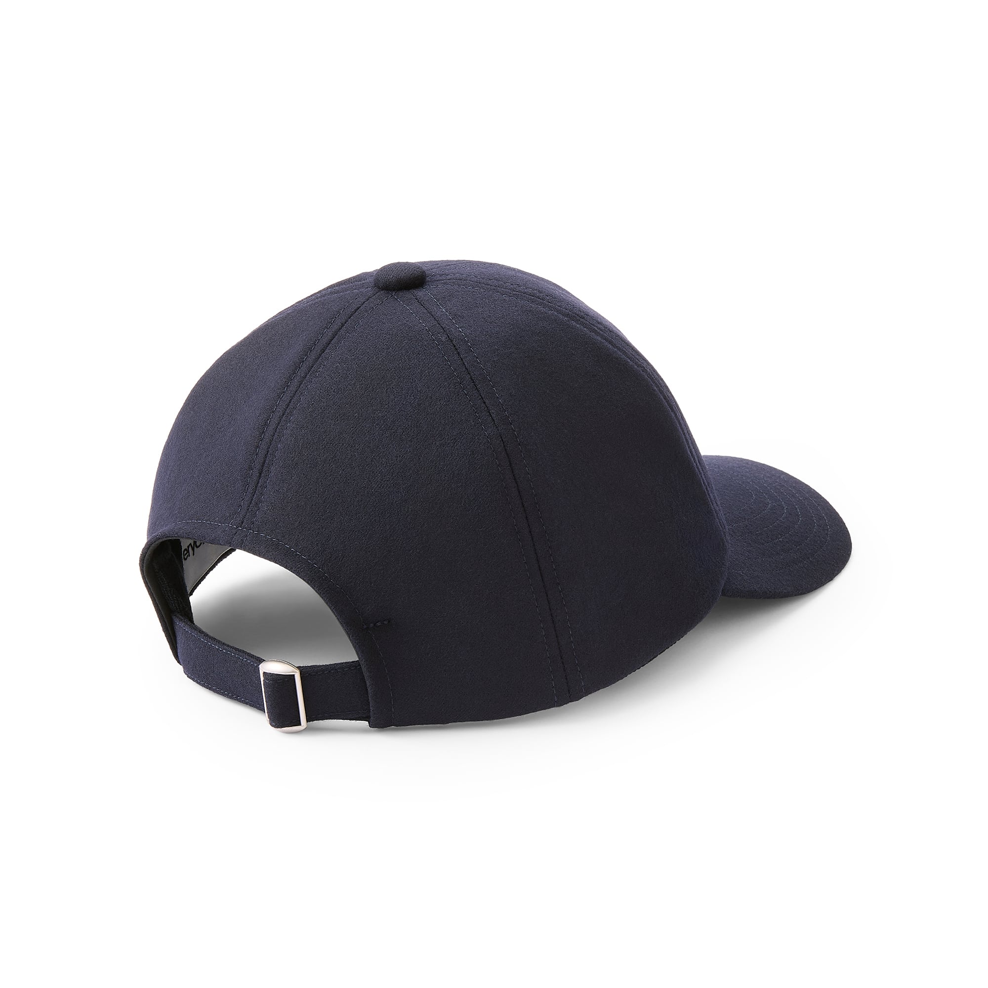everyone wool flannel original logo 6-panel cap (NAVY) | everyone