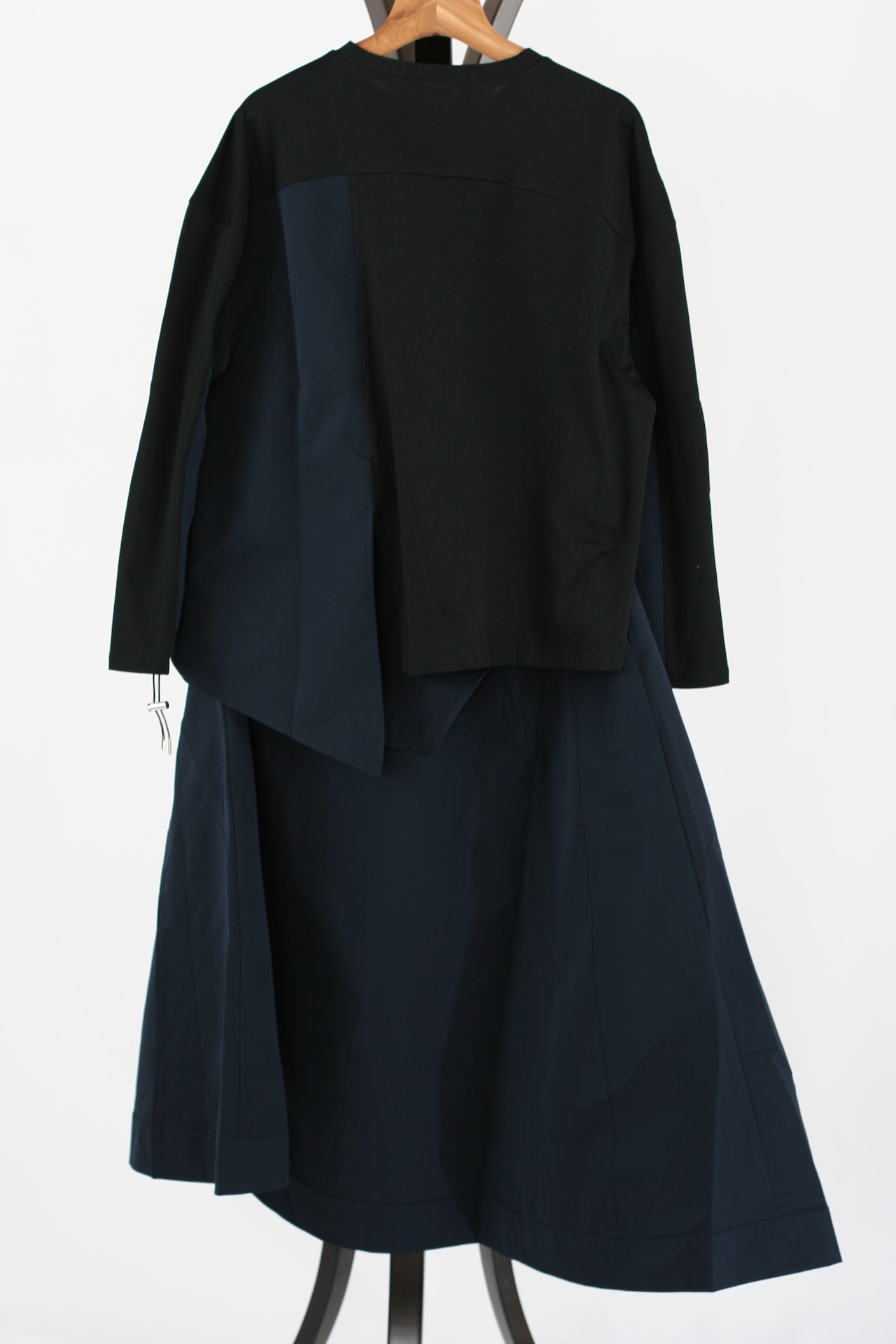 【Parc.1】Gather Tops & Taffeta skirt SET UP(108-076327)