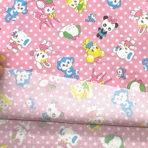 Cdr534-1◆50cm◆S◆綿100%シャーティング生地◆アニマル+水玉模様