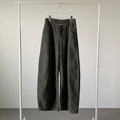【受注予約:10月上旬入荷予定】クラッシュ加工カツラギワイドPT/グレー