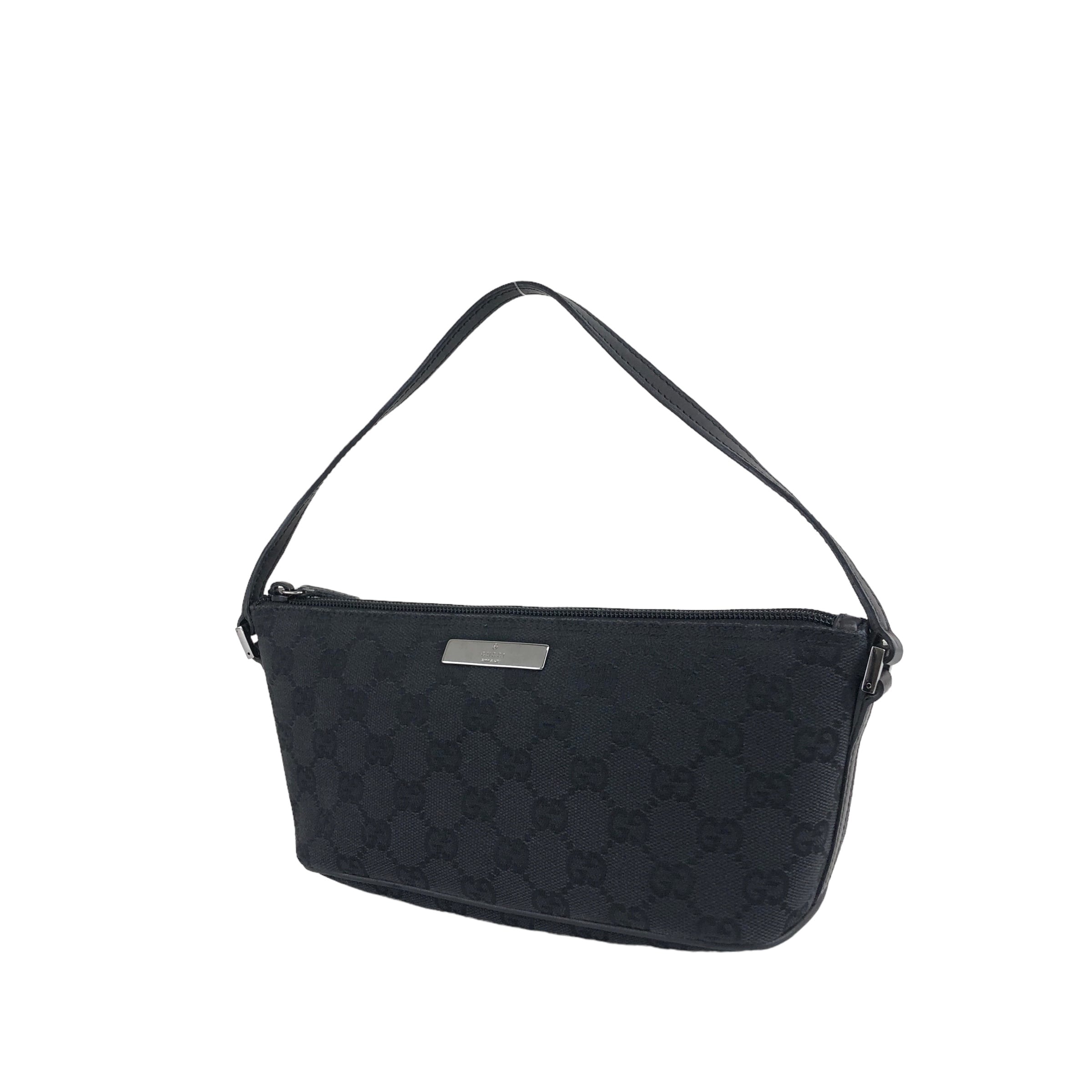 GUCCI グッチ GG柄 ロゴ キャンバス バニティバッグ ハンドバッグ