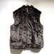 used fake fur reversible vest