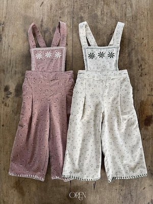 【先行〆10/8 23:59 5%OFF】2709 embroidery design pants / OREN