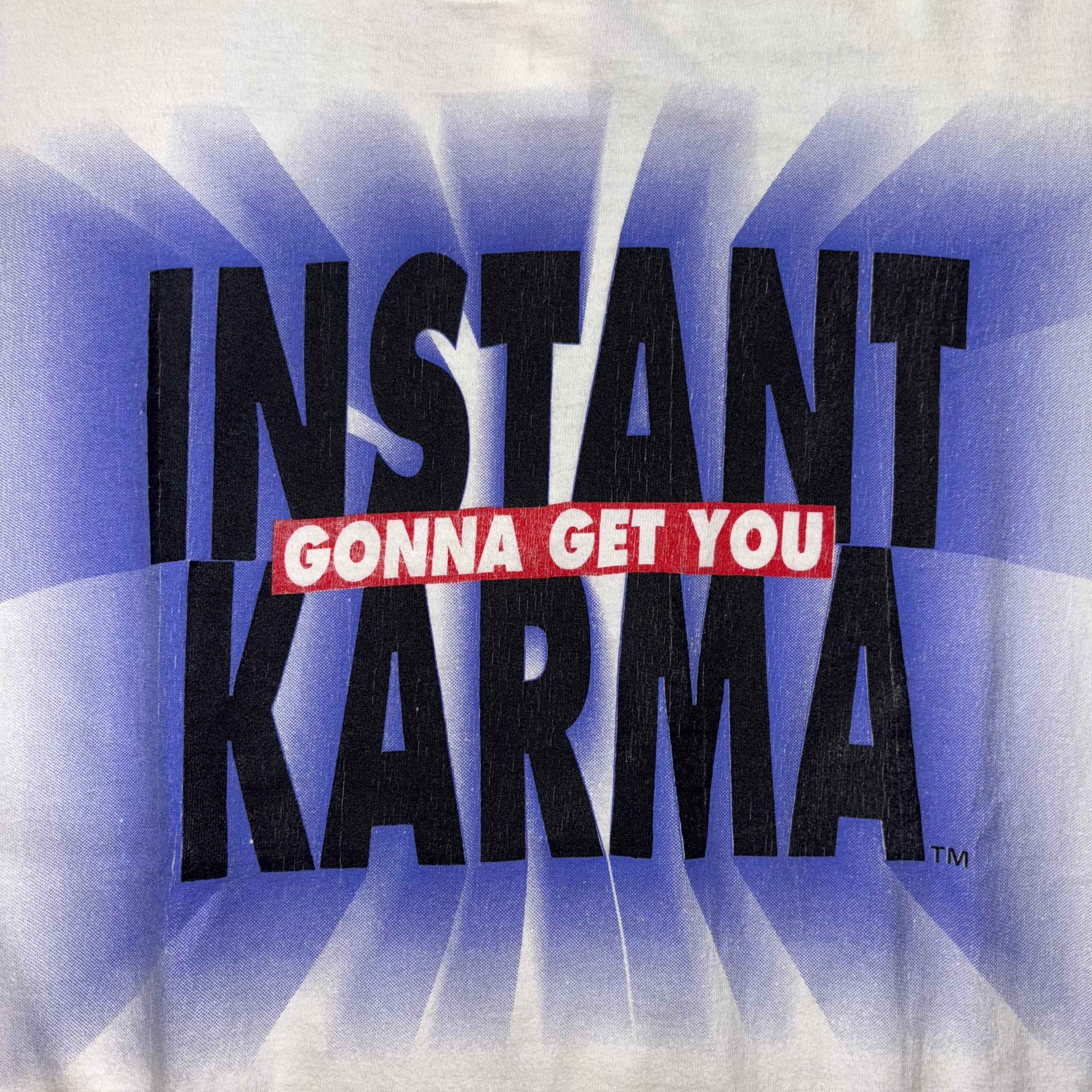 ミュージシャン 90s Nike Instant Karma John Lennon vintage 1990's NIKE × JOHN LENNON print tee “INSTANT KARMA