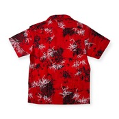 USA製 Pacifica HAWAII パシフィカ ハワイ 半袖 アロハシャツ サイズ M /アメリカ製/レッド/ビンテージ
