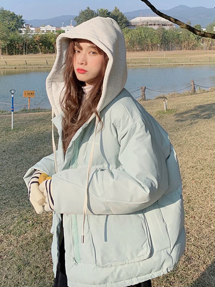 フードコート オータムウィンター コットン 秋物 冬物 試着室54230385483