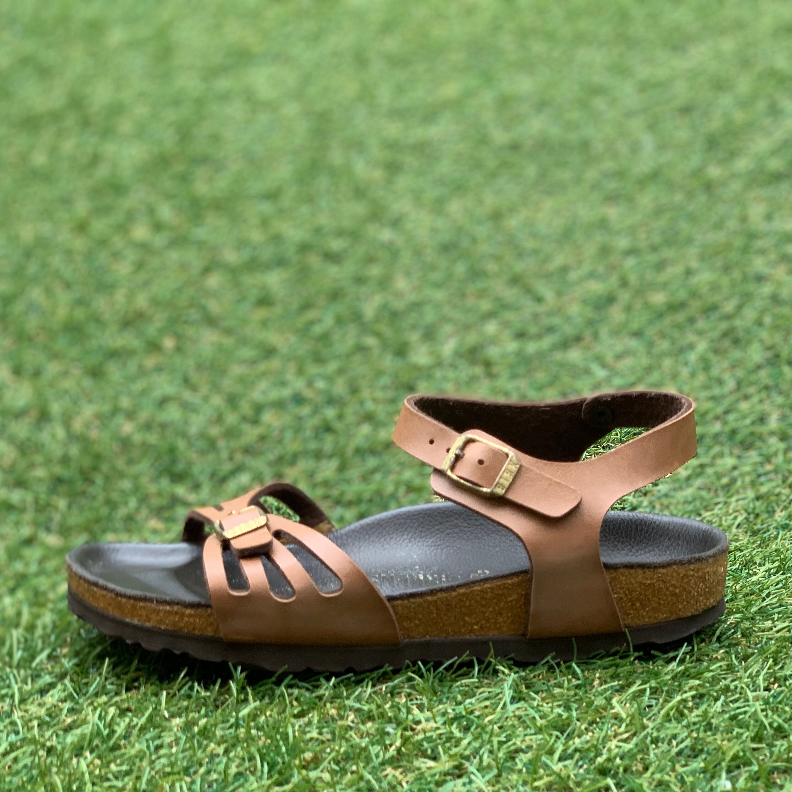 新品Betula ベチュラ ビルケンシュットックレザーサンダルオレンジ