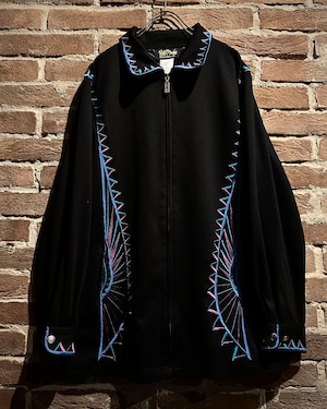 【Caka act3】“BOB MACKIE” Artistic Embroidery Design Vintage Loose Jacket