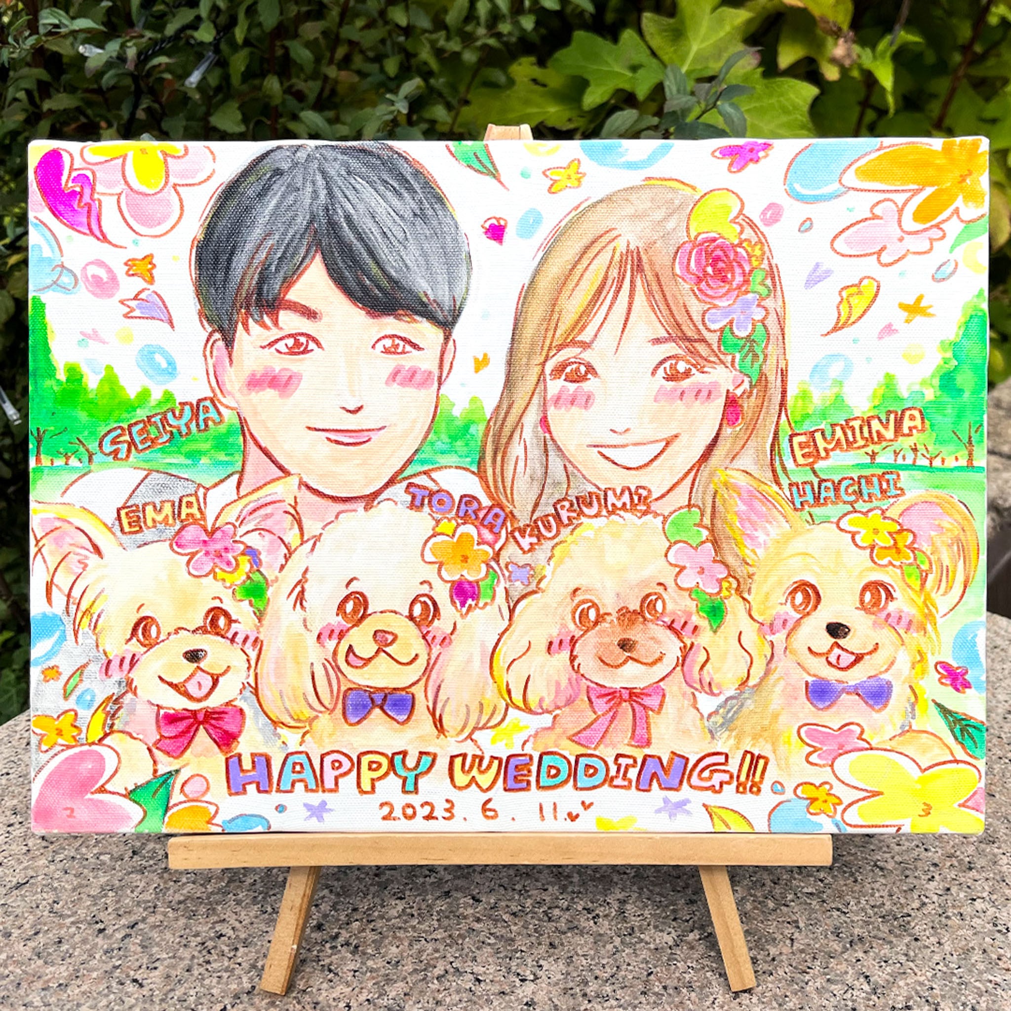 キャンバスM】家族の記念日や思い出に人気のアート | ポーサムアート