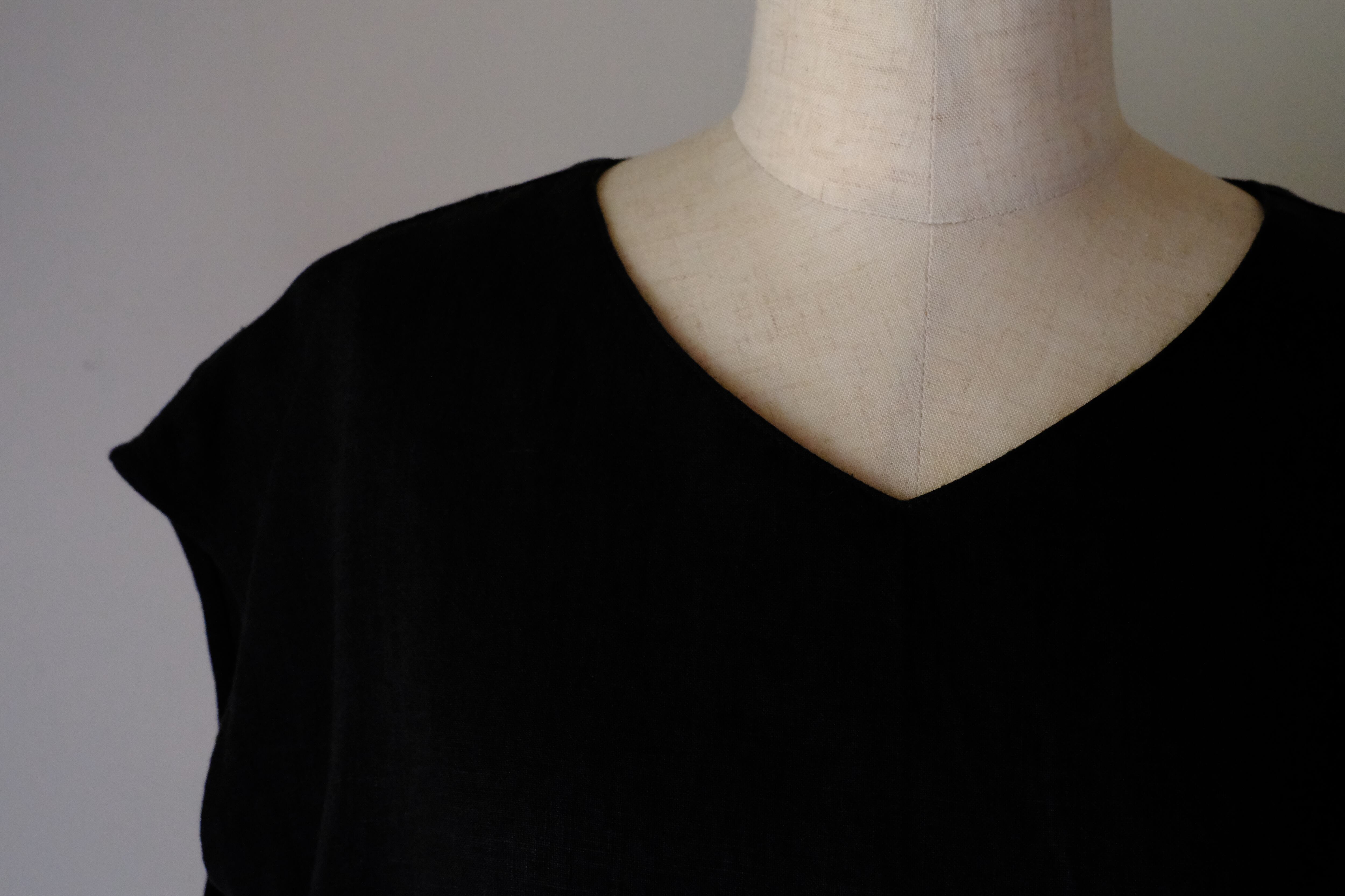 ノースリーブカットソー cl-128(ブラック)