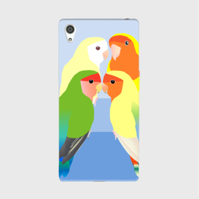 XperiaZ5 Premium コザクラインコ ケース