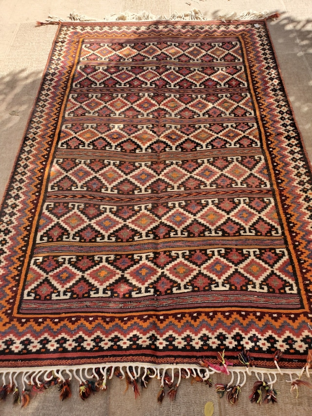 絨毯クエスト45【No.13】Kilim ※現在、こちらの商品はイランに置いてあります。ご希望の方は先ずは在庫のご確認をお願いします。